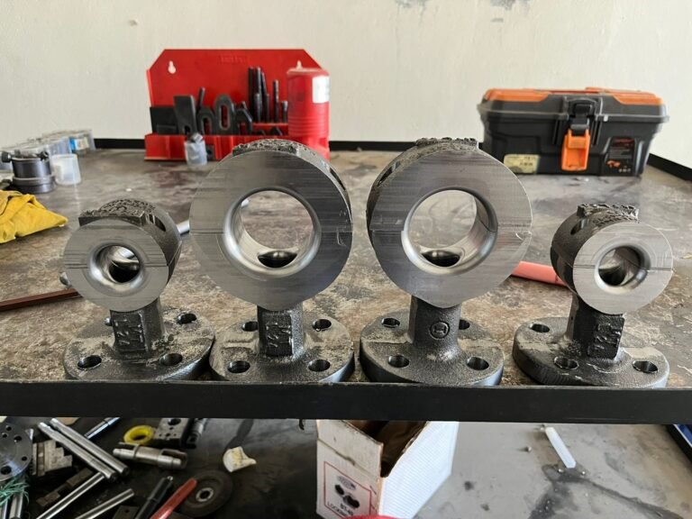 Machined flanged ring components