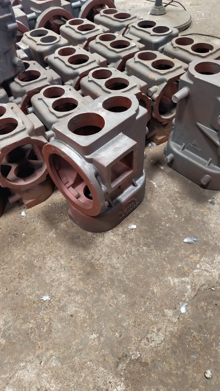 Batch of red-primed valve body castings